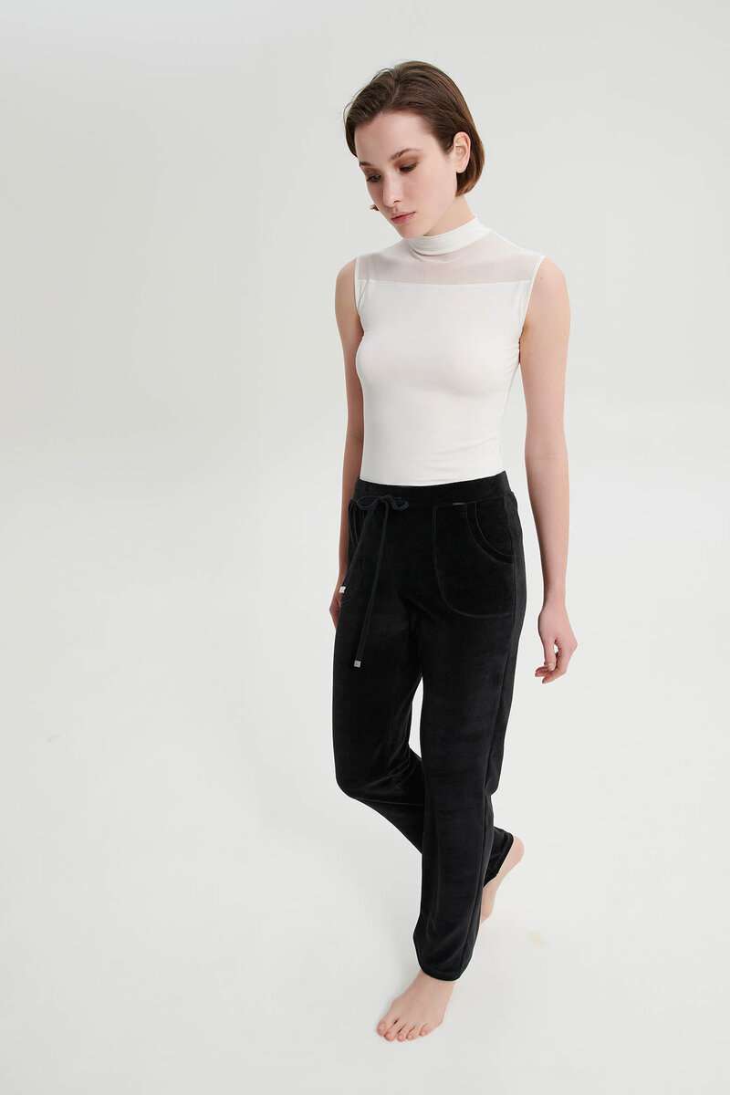 Vamp - Jednobarevné dámské kalhoty 19300 - Vamp, black L i512_19300_100_4