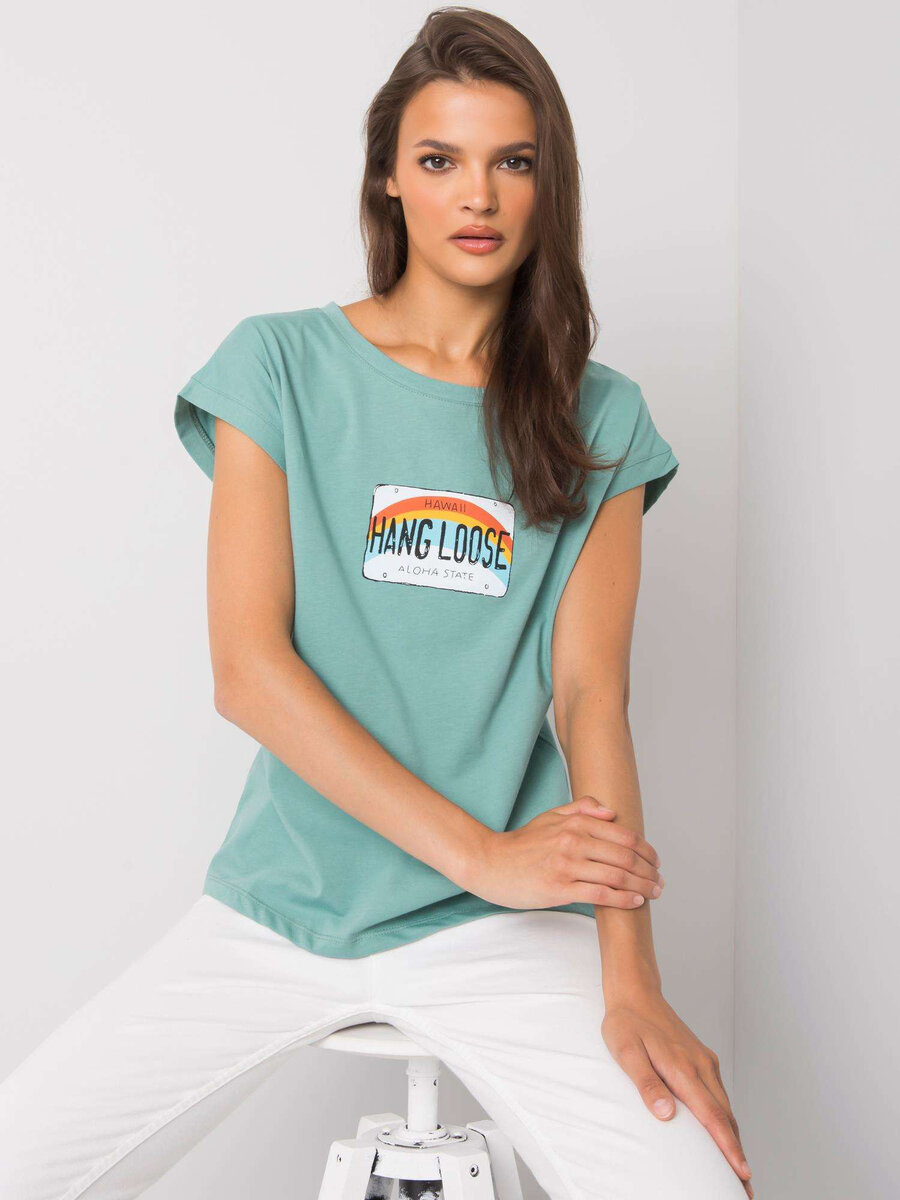 Zelené dámské tričko Pistáciová Oáza FPrice, jedna velikost i523_2016102969945