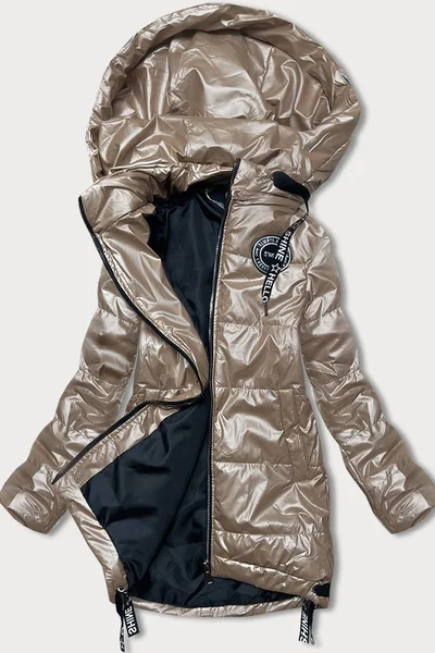 Béžová bunda pro ženy s odepínací kapucí 8L6 S'WEST