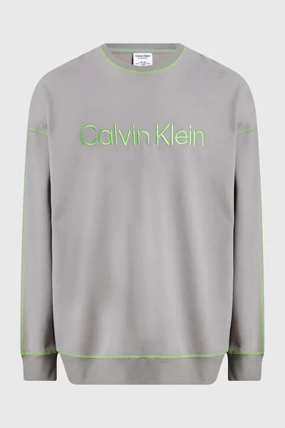 Pánská mikina NM2458E PET béžová - Calvin Klein