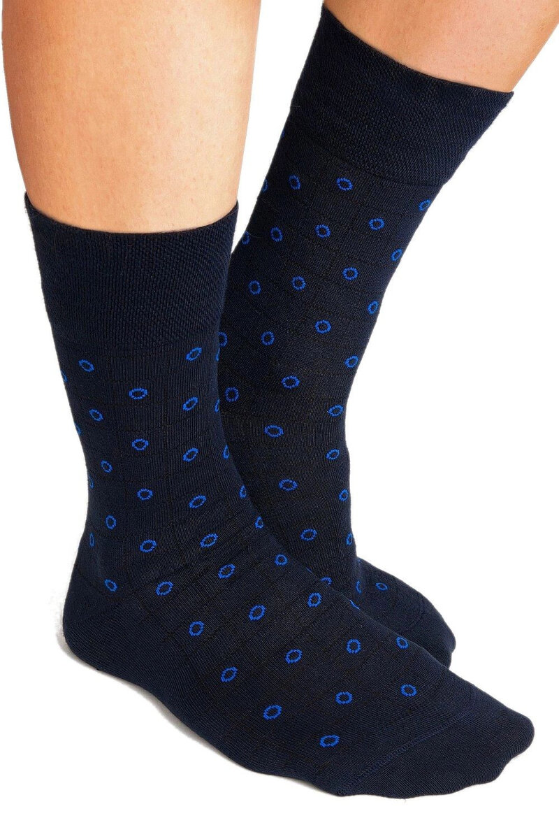 Komfortní bambusové ponožky pro pány, tmavě modrá 43/46 i41_81458_2:tmavě modrá_3:43/46_