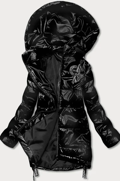Černá bunda pro ženy s odepínací kapucí V600 S'WEST