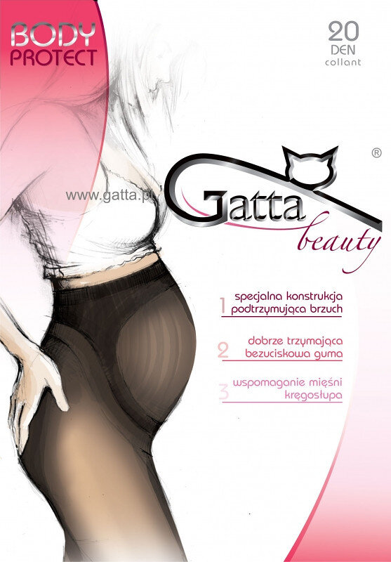 Punčochové kalhoty Gatta pro těhotné ženy, nero/černá 3-M i384_51059446
