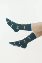 Zelené štěně ponožky Moraj