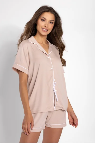 Jemné viskózové pyžamo pro ženy s elegantním designem