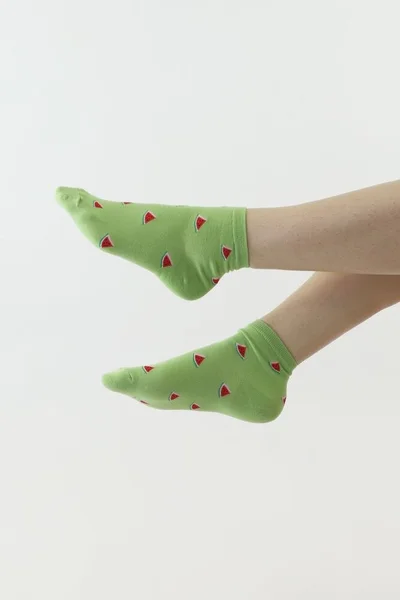 Melounové zábavné ponožky od Moraje