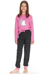 Dívčí pyžamo Suzan růžové s medvědem Taro