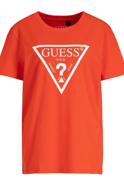 Pánské tričko 2X5T oranžová - Guess