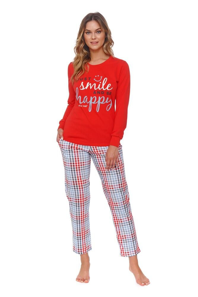 Pyžamo pro ženy Flow červené smile Dn-nightwear, červená L i43_75640_2:červená_3:L_