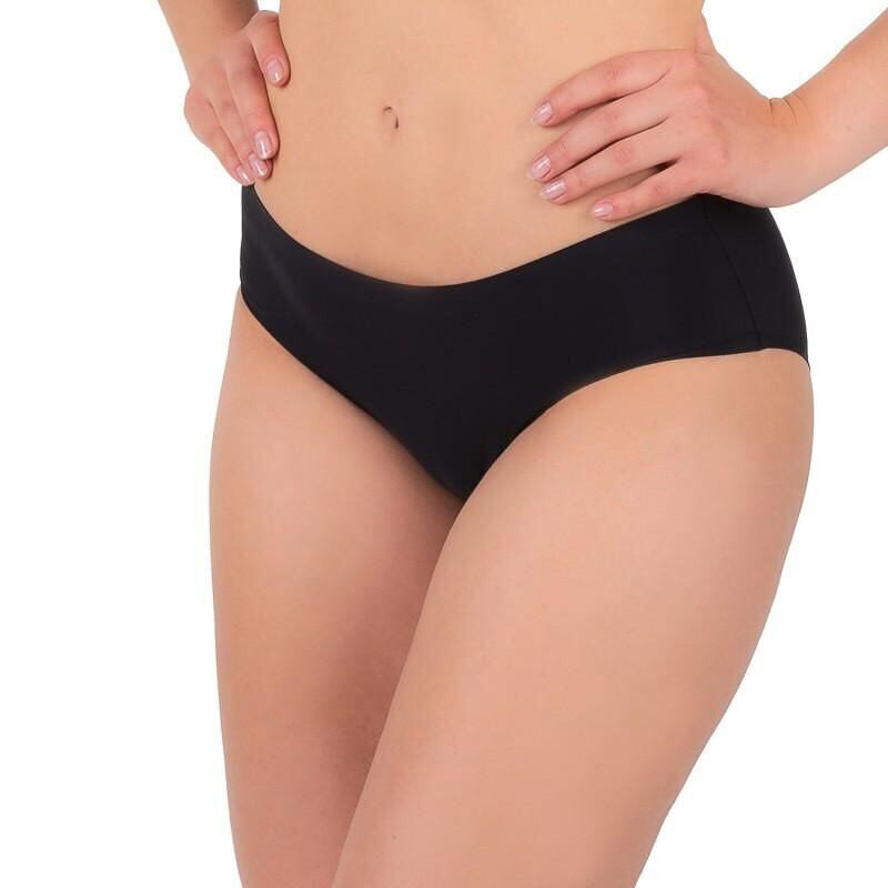Černé Pohodlné Bezešvé Kalhotky Mini Bikini, černá XL i43_76938_2:černá_3:XL_