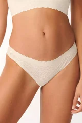 Dámské bílé kalhotky Zero Feel Lace 2.0 Brazil Panty SLOGGI