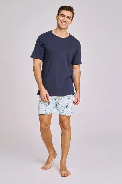 Mužské letní pyžamo Taro Granát M-2XL
