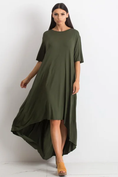 Dámské khaki oversize šaty FPrice