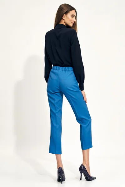 Modré dámské kalhoty - Elegantní Nife