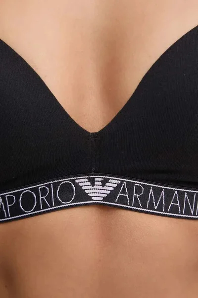 Černá podprsenka pro ženy bez kostic od Emporio Armani