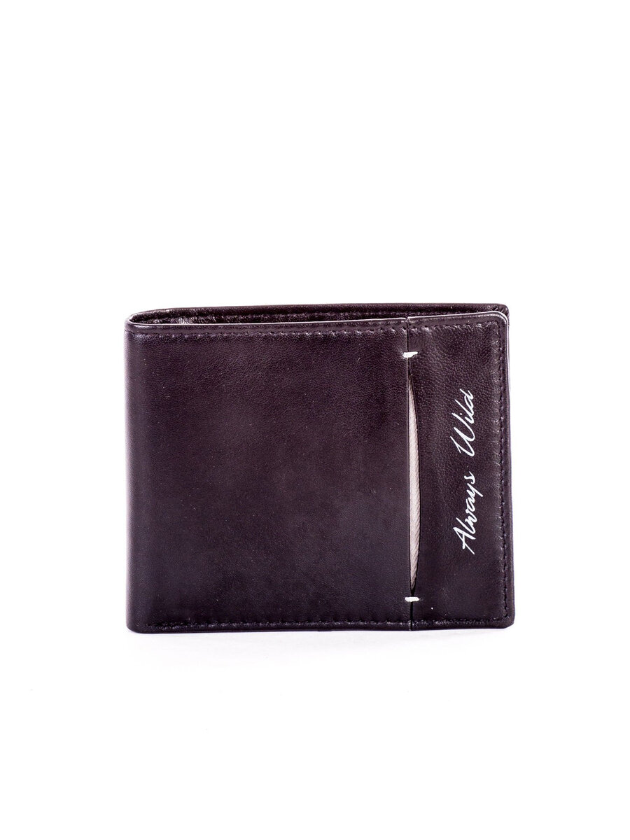 Pánská černá kožená peněženka s rozparkem FPrice, jedna velikost i523_2016101378793