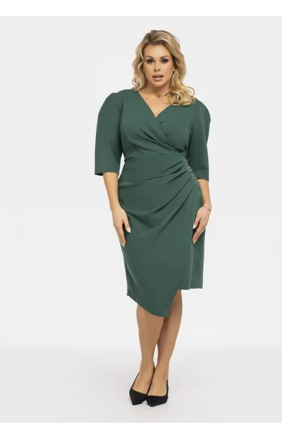 Šaty Alena - Elegantní Obálkové Plus Size