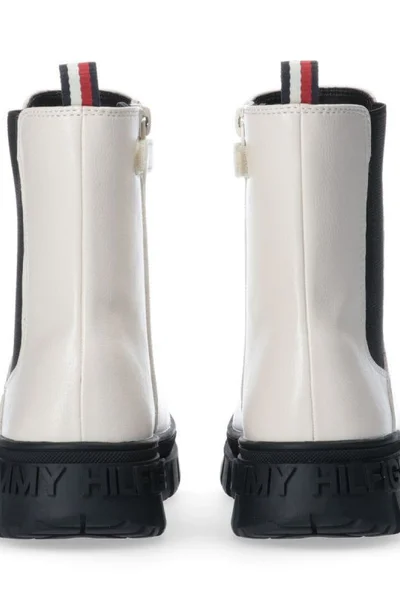 Černá a ecru kotníkové boty pro dámy - model Ivory od Tommy Hilfiger