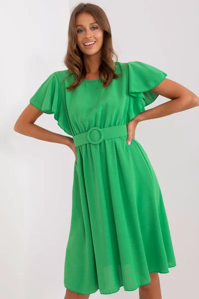 Zelené rozšířené dámské šaty DHJ SK - Letní zelená elegance