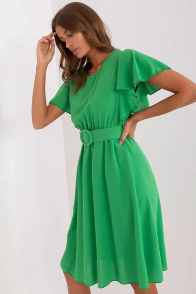 Zelené rozšířené dámské šaty DHJ SK - Letní zelená elegance