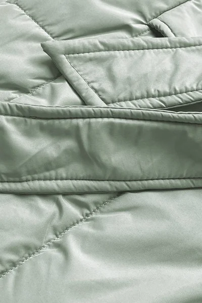 Klasický dámský prošívaný kabát v pistáciové barvě T726 Ann Gissy