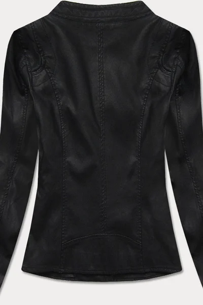 Černá dámská koženková bunda 1O3FLY LHD