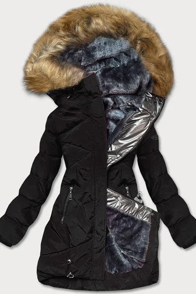 Zimní bunda pro ženy s kožešinovou podšívkou LHD