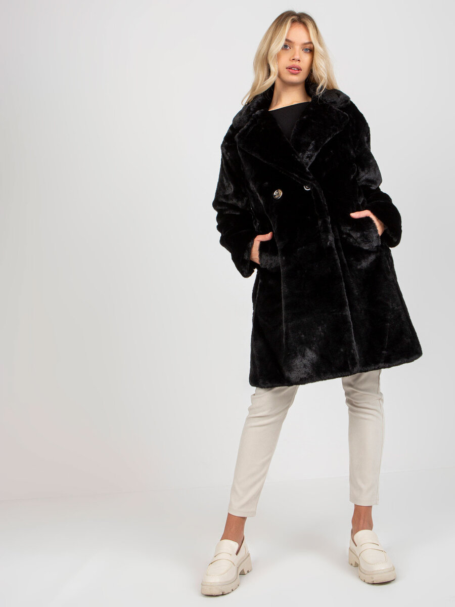 Dámský kabát TW EN MI7 černý FPrice, jedna velikost i523_2016103307722