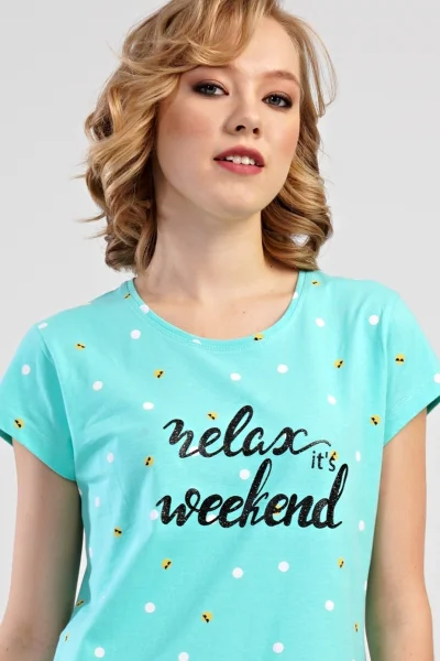 Dámská noční košile s krátkým rukávem Relax weekend Vienetta