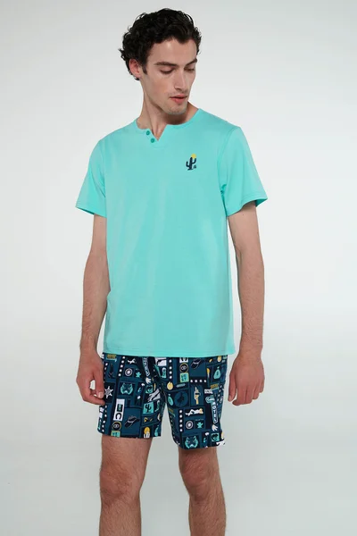 Letní Vamp Pánské Pyžamo s krátkými rukávy