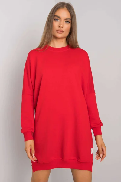 RUE PARIS Červené bavlněné dámské šaty FPrice