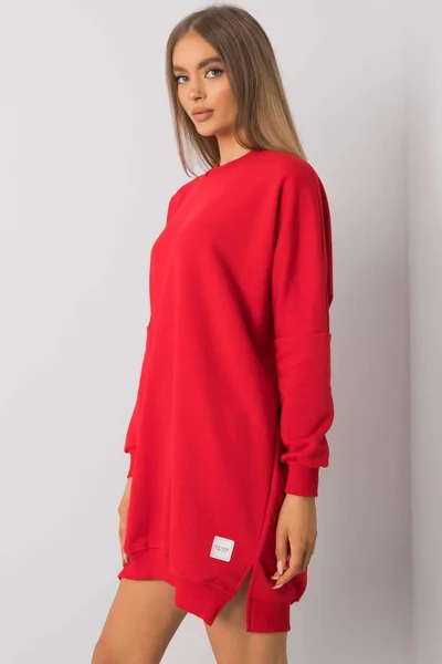 RUE PARIS Červené bavlněné dámské šaty FPrice