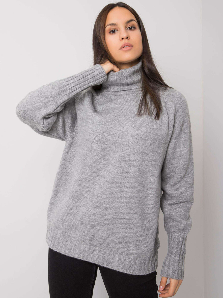 RUE PARIS Dámský béžový pletený svetr FPrice, jedna velikost i523_2016103099214