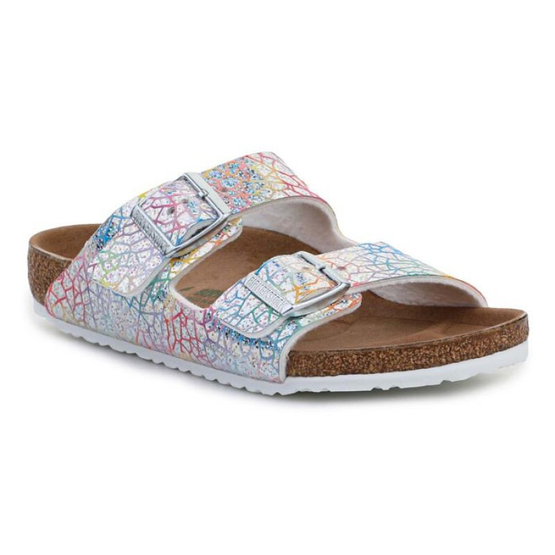 Birkenstock Arizona Kids Flashy Hologram Silver Jr Žabky CXW77T, EU 29 i476_39072482