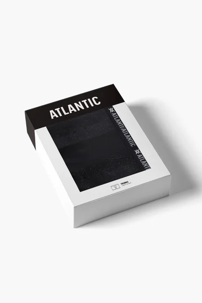 Atlantic 3-pack klasické dámské kalhotky - barva černá