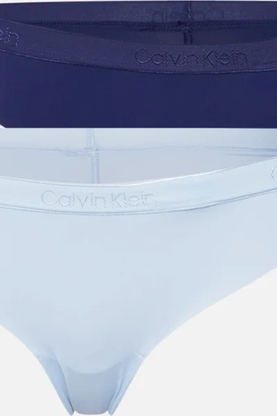 Dámská tanga 2psc 65GL5 modrá - Calvin Klein