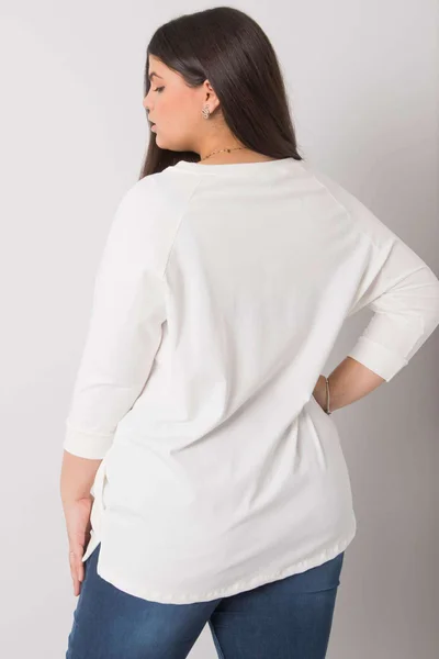 Bílé dámské tričko s aplikací FPrice