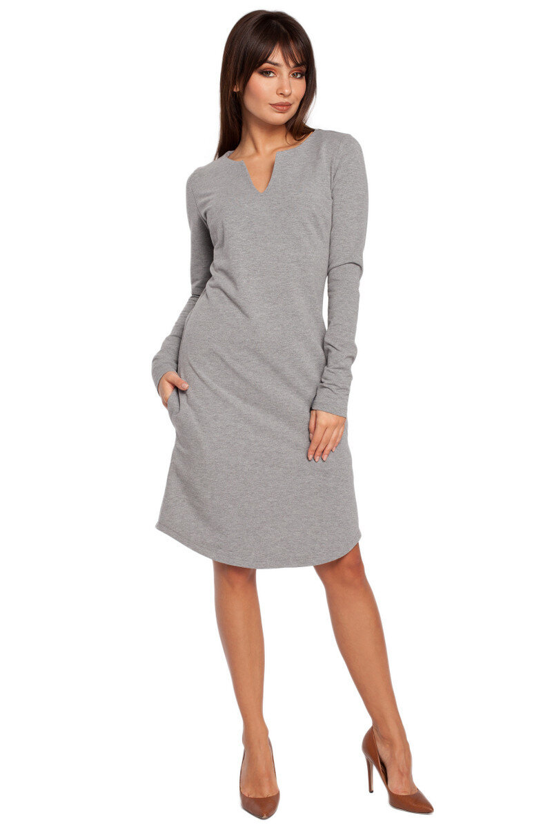 Dámské šaty LA18 Grey - BeWear, šedá M i10_P58192_1:1170_2:91_