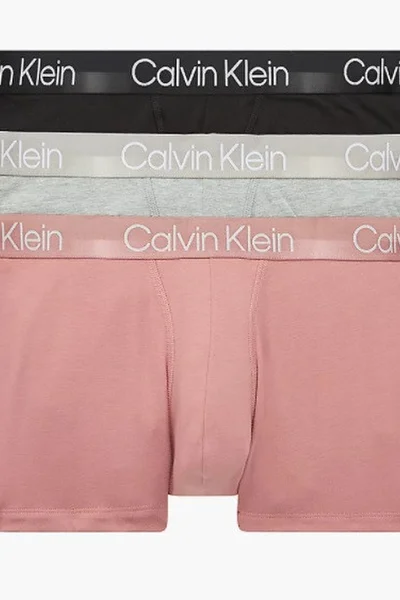 Pánské bavlněné trenýrky 3pack UJ334 - Calvin Klein