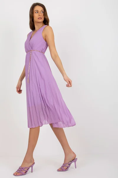 Královská fialová dámská šaty - FPrice