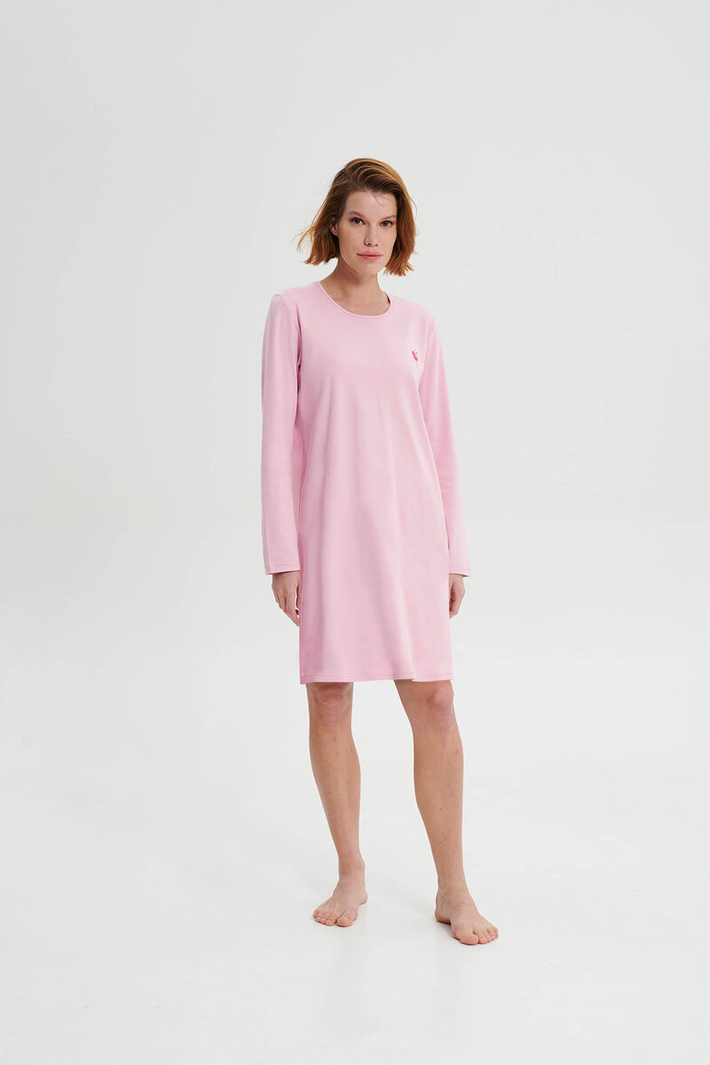 Růžové pyžamo s dlouhým rukávem pro dobrou náladu, pink nectar M i512_19456_272_3