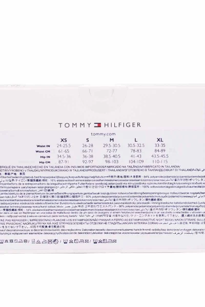 Tommy Hilfiger Tanga Set 3ks Černé Dámské Kalhotky