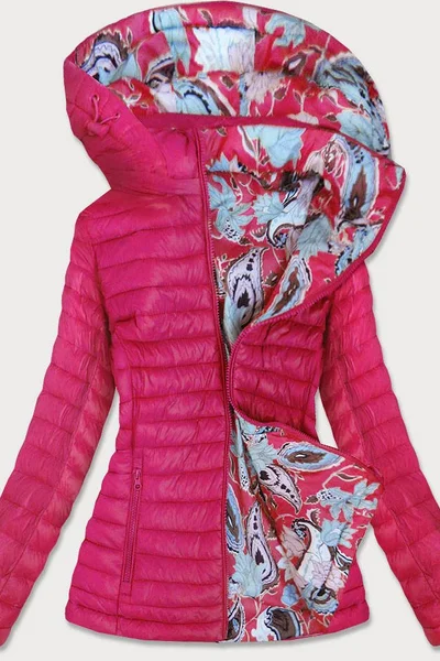 Růžová oboustranná bunda pro ženy 1B2R Libland