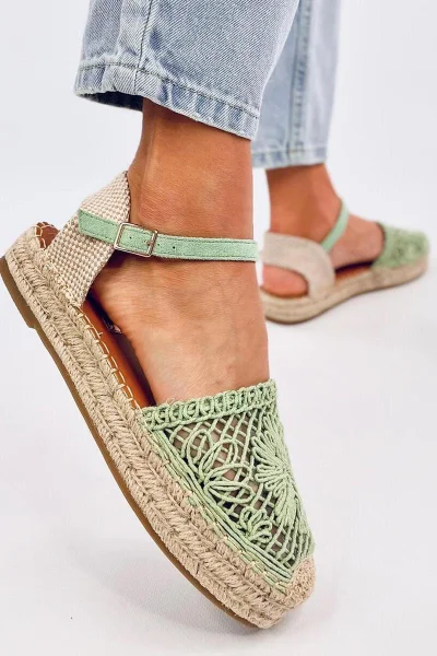 Romantické espadrilky na plátěné podrážce - Inello