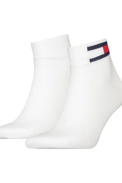 Tommy Hilfiger Dvojice Pánských Vysokých Ponožek s Vlajkou