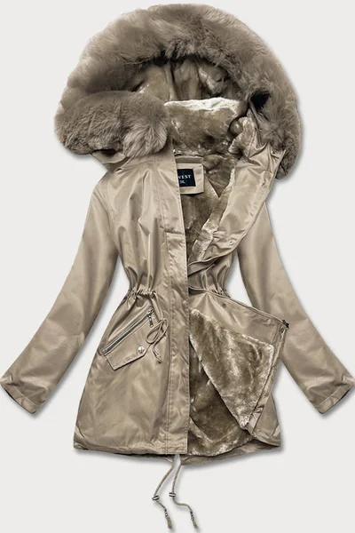 Zimní bunda s kožešinovou kapucí S'WEST