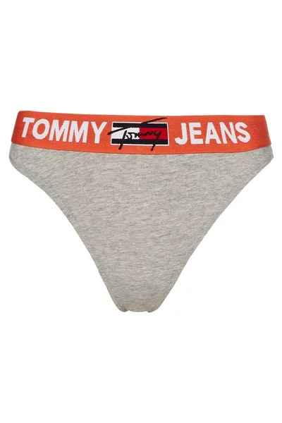 Dámská tanga Tommy Hilfiger Jeans šedá