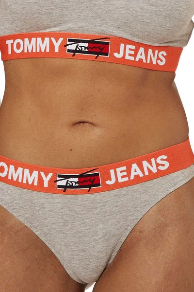 Dámská tanga Tommy Hilfiger Jeans šedá