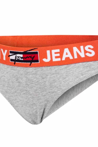 Dámské šedé tanga Tommy Jeans z recyklovaného materiálu Tommy Hilfiger Jeans