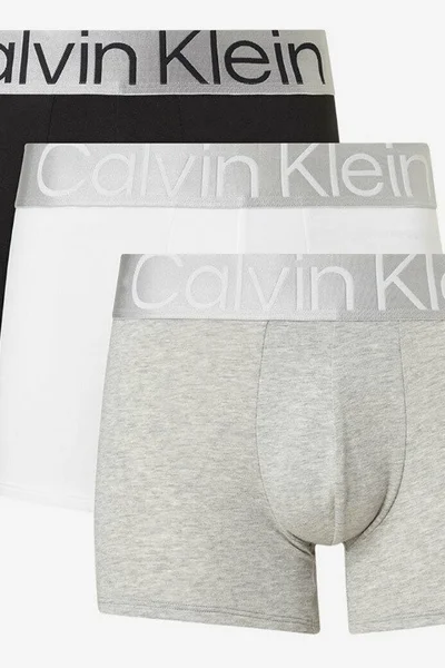 Ocelové bavlněné boxerky pro muže - Calvin Klein
